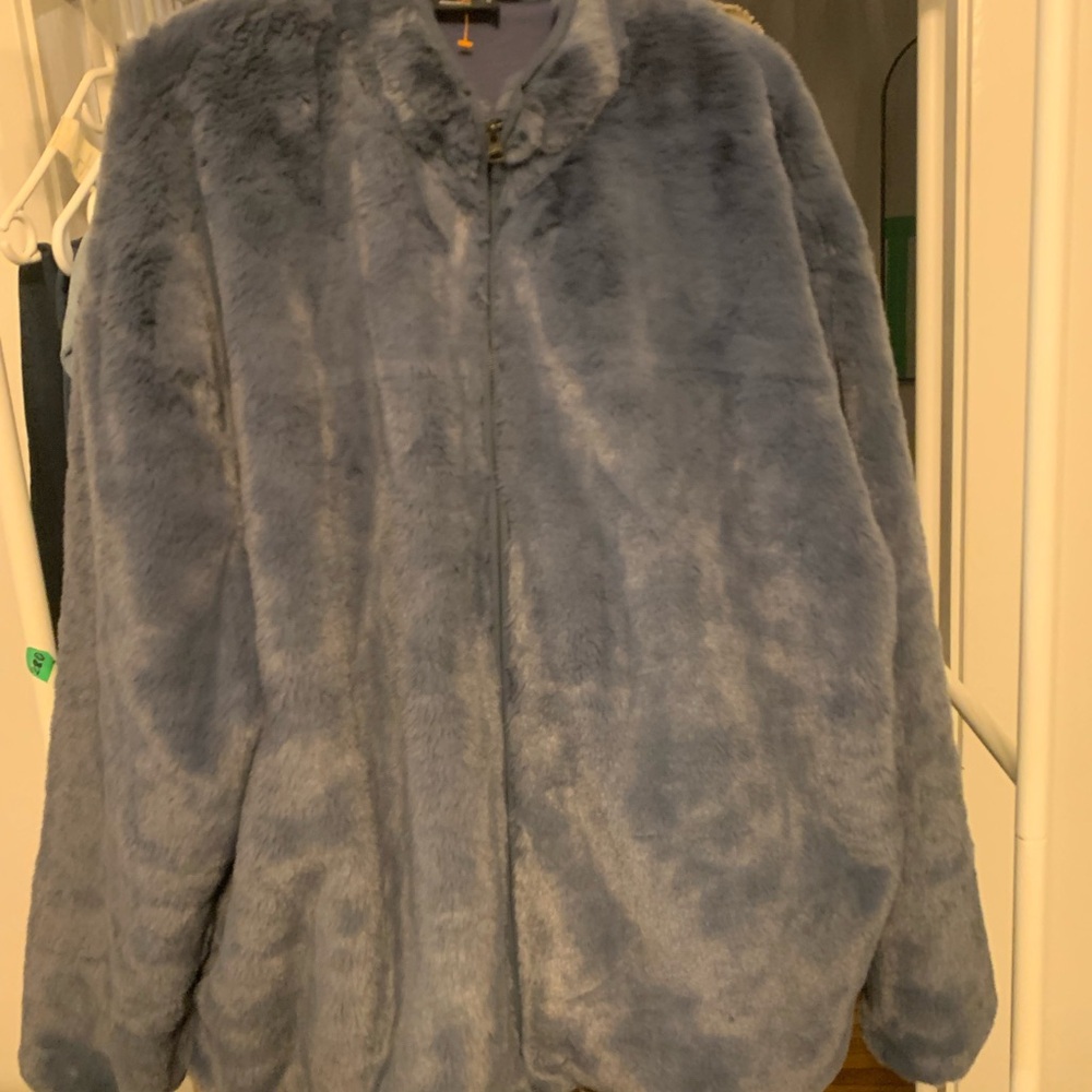 ASOS Soft Blue Faux Fur Sweater